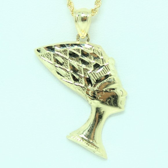 10k Gold Nefertiti Queen of Egypt Charm